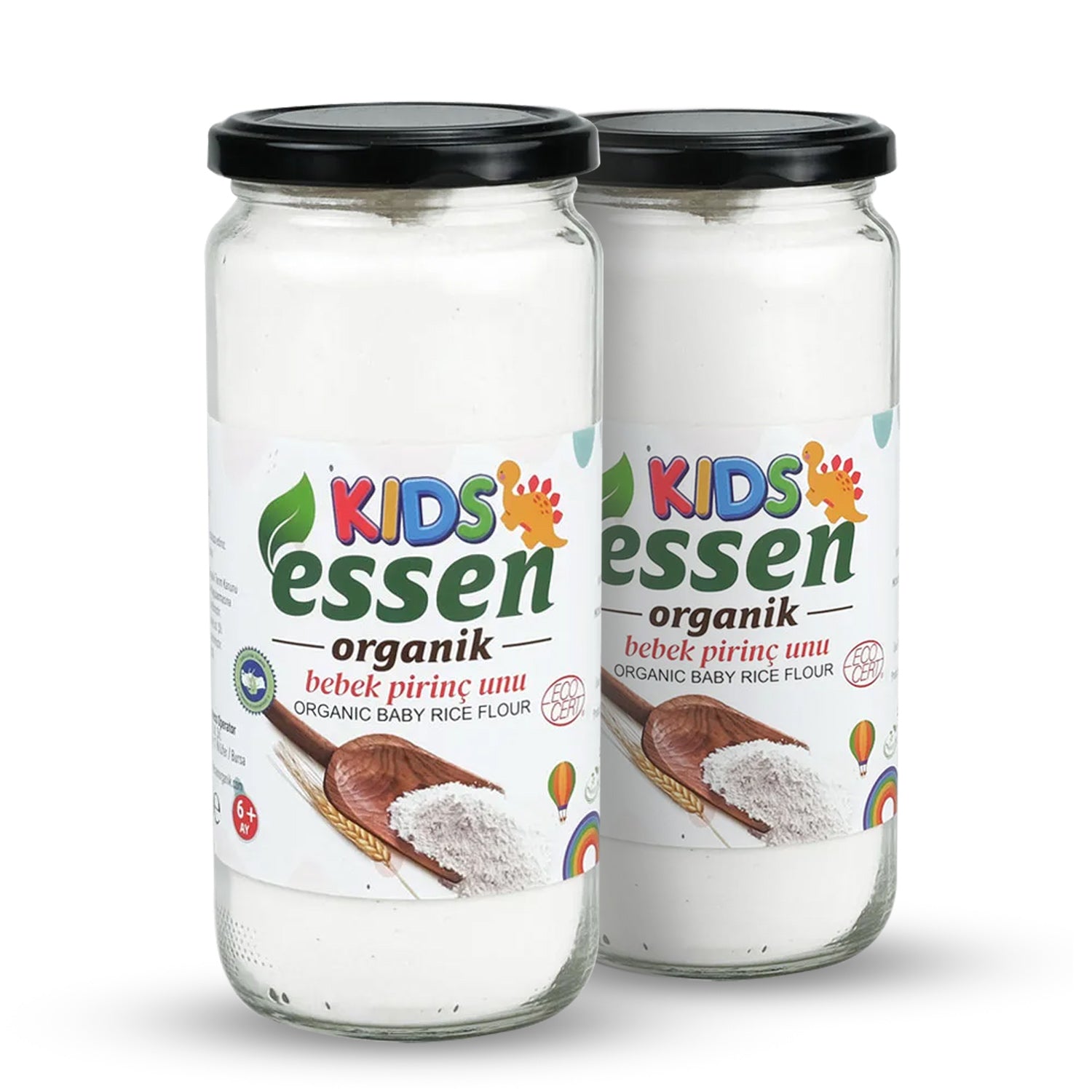 ESSEN - Toptan 2’li Organik Bebek Pirinç Unu 320gr +6ay - 12 Adet