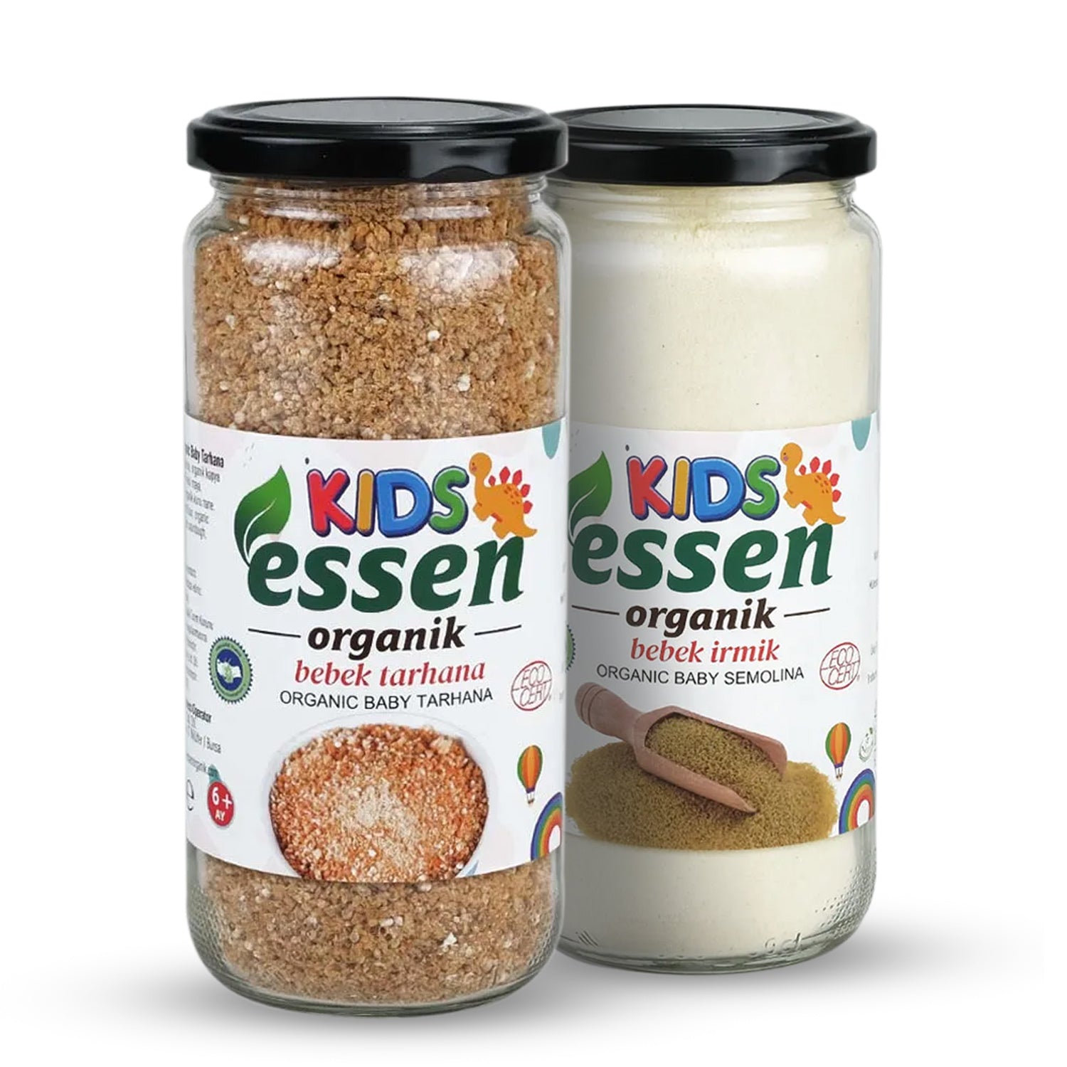 ESSEN - Toptan Organik Bebek Tarhana ve Organik Bebek İrmik 2’li Paketi - 12 Adet