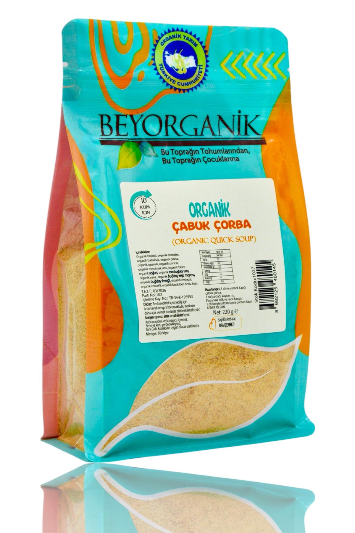 BEYORGANİK - Toptan Organik Çabuk Çorba 10 kullanımlık-12 Adet