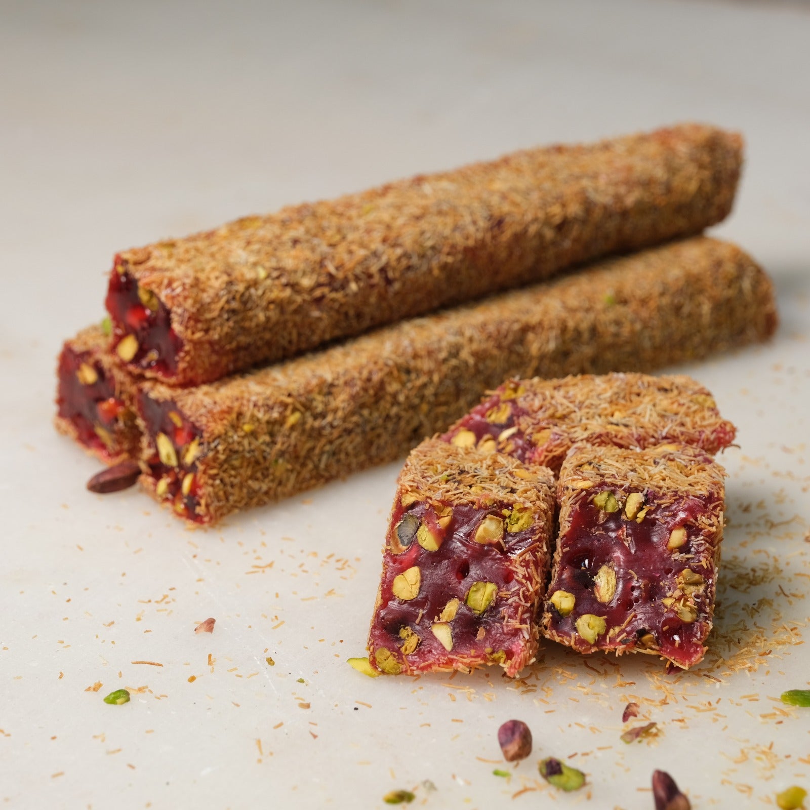 Hacı Bayram-Nar Fıstıklı Kadayıf Kaplı Kral Lokum-5 Kg