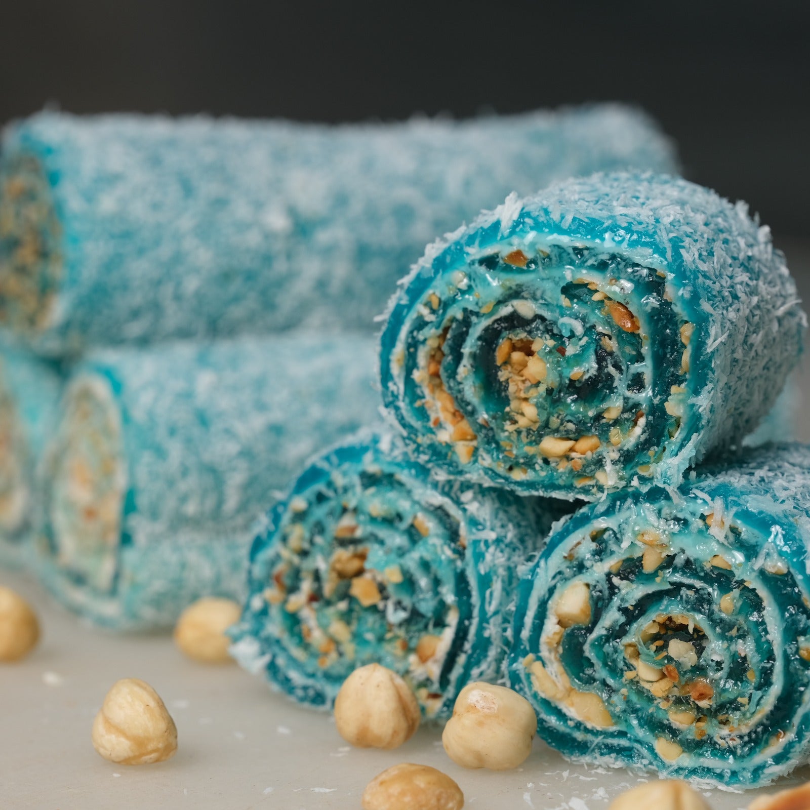 Hacı Bayram-Fındıklı İtalyan Karamelli Sarma  Hindistan Cevizi Kaplı Lokum-5 Kg