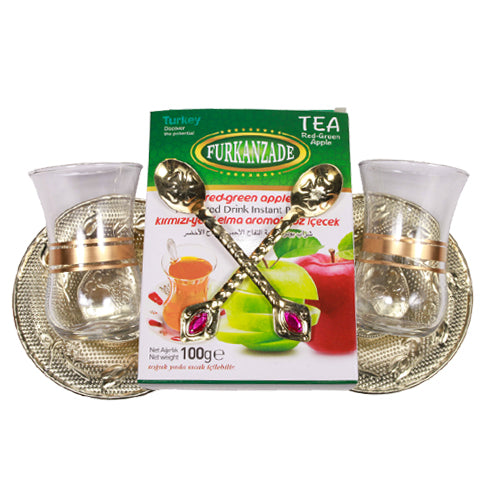 1001 Bardaklı Kırmızı &#038; Yeşil Elma Çayı (100gr)