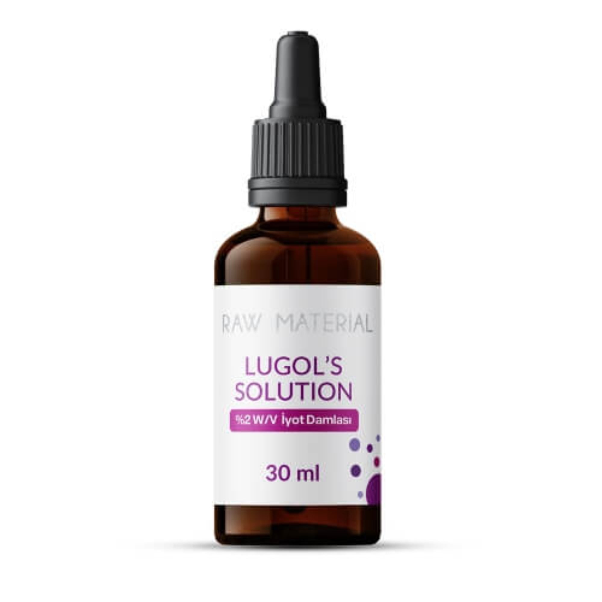 Raw Material Lugol's Solution İyot %2 Damla 30 ml -220 Adet-