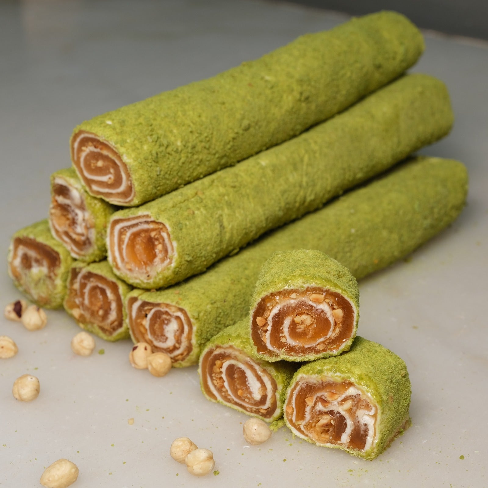 Hacı Bayram-Portakal Fındıklı Kadife Kek Kaplı Sultan Sarma Lokum-5 Kg
