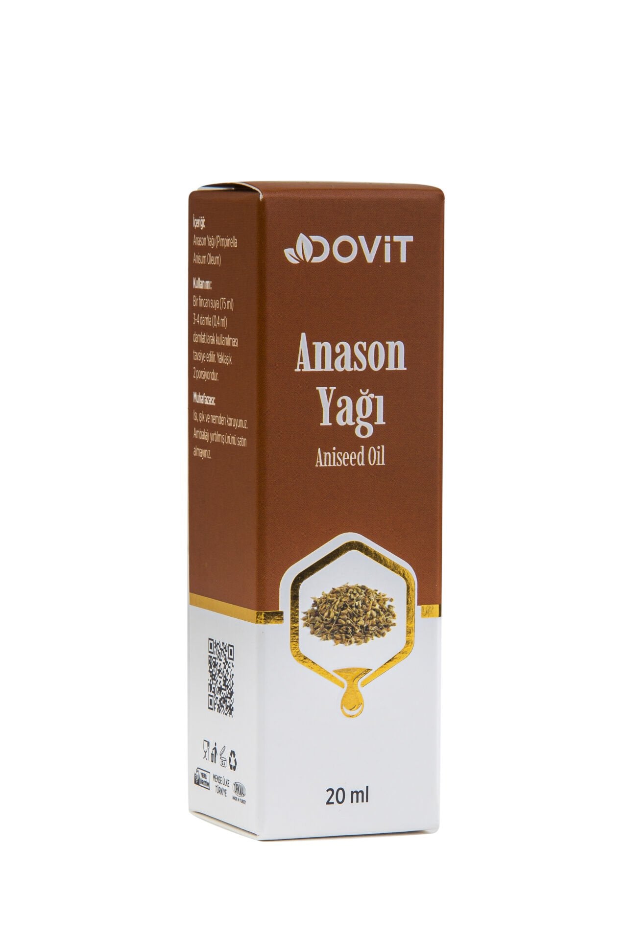 DOVİT ANASON YAĞI 20 ML (DİSTİLASYON)-12 Adet