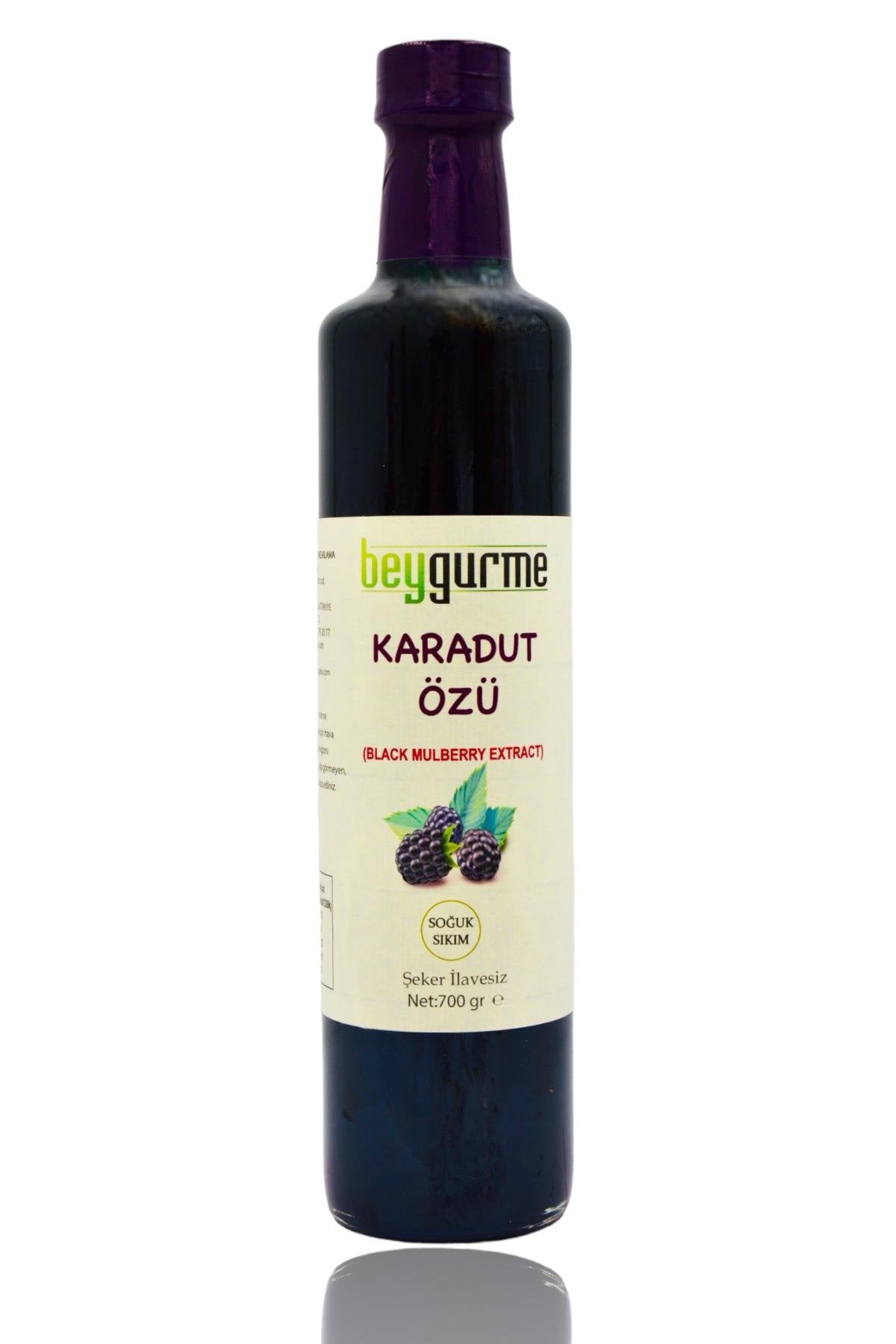 BEYORGANİK-BEYGURME Karadut Özü 700gr-12 Adet