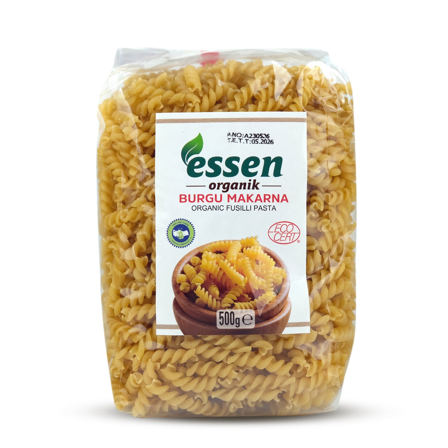 ESSEN - Organik Burgu Makarna 500 Gr - 12 Adet