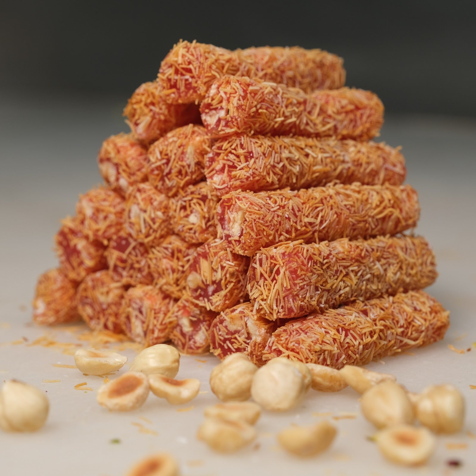 Hacı Bayram-Nar Fındık Kadayıf Kaplı Parmak Fitil Lokum-5 Kg