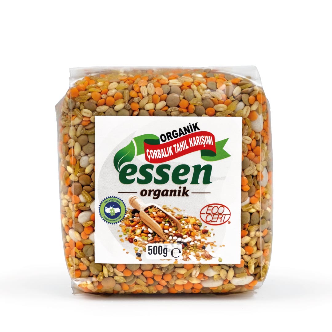 ESSEN - Organik Çorbalık Tahıl Karışımı 500 Gr - 12 Adet