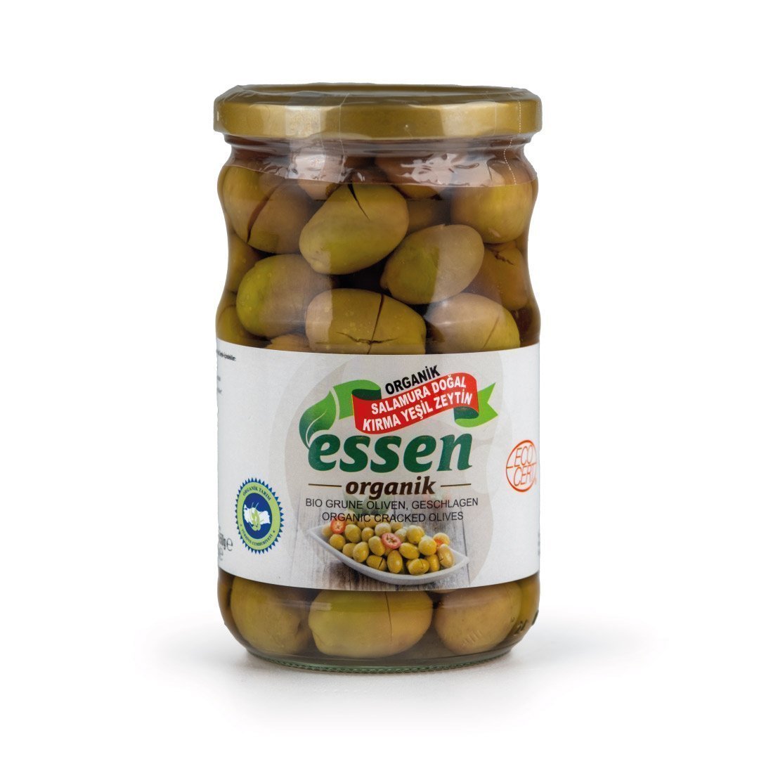 ESSEN - Organik Kırma Yeşil Zeytin - 12 Adet