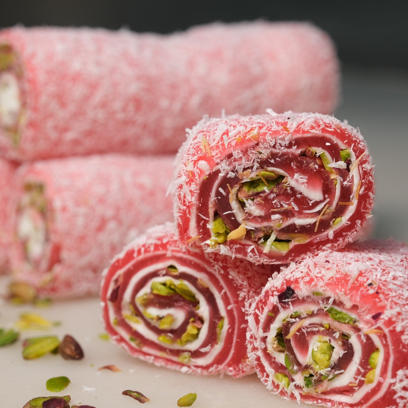 Hacı Bayram-Çilek Fıstıklı Sarma Lokum-5 Kg