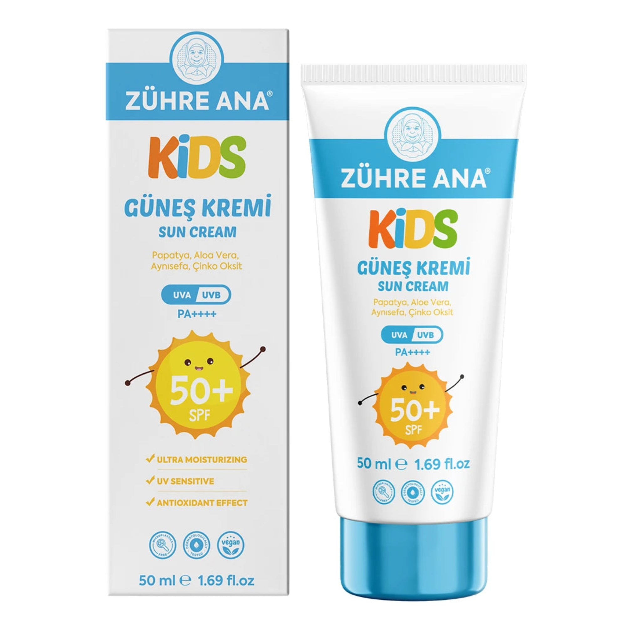 Zühre Ana Kids Güneş Kremi Spf 50+ UVA/UVB-24ADET