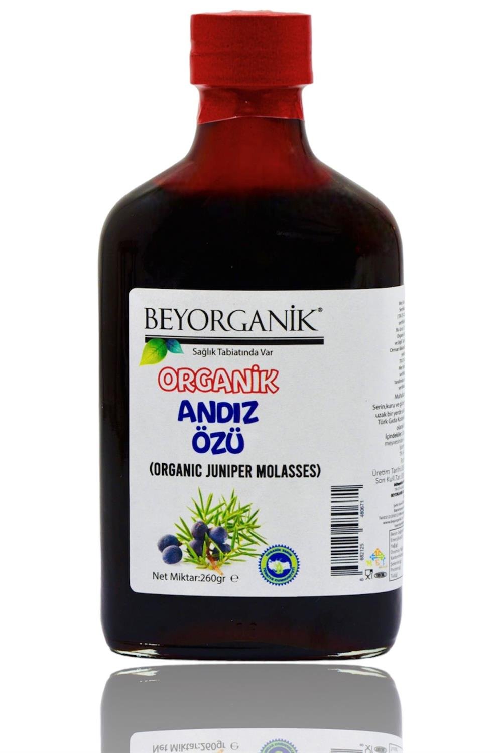 BEYORGANİK-Organik Andız Özü 260gr Soğuk sıkım       (PESTİSİT VE AĞIR METAL ANALİZLİ)-12 Adet