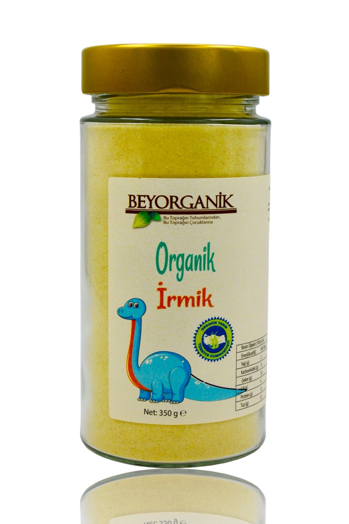 BEYORGANİK-Organik Bebek İrmik 350gr (CAM)-12 Adet
