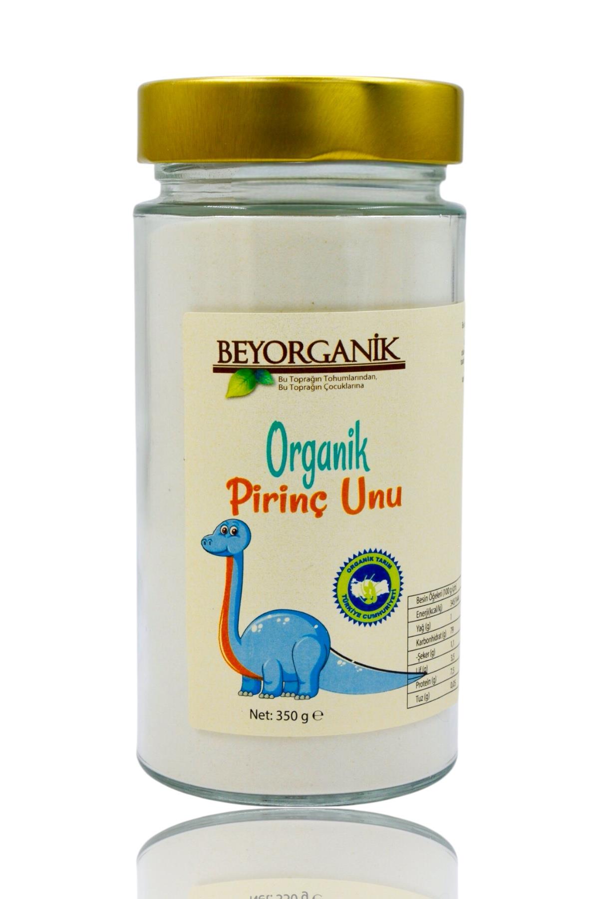 BEYORGANİK-Organik Bebek Pirinç Unu 350gr (CAM)-12 Adet