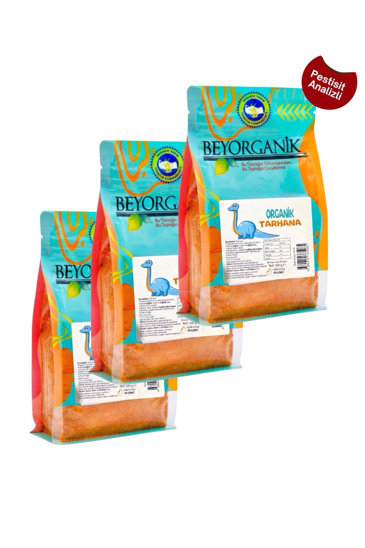 BEYORGANİK-Organik Bebek tarhanası 3'lü 500gr +6 ay-12 Adet