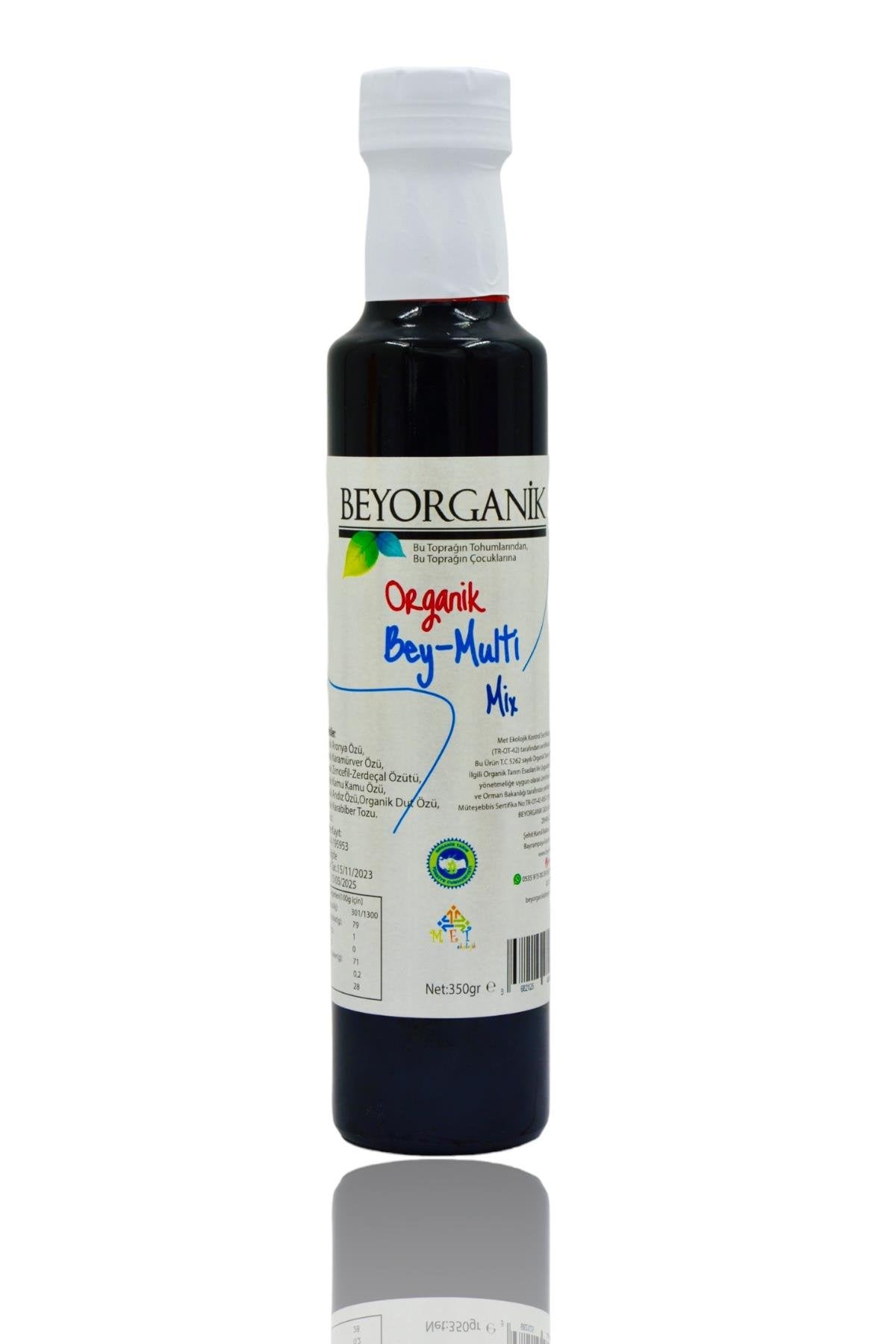 BEYORGANİK-Organik BEY MULTİ Mix 350gr   (PESTİSİT VE AĞIR METAL ANALİZLİ)-12 Adet