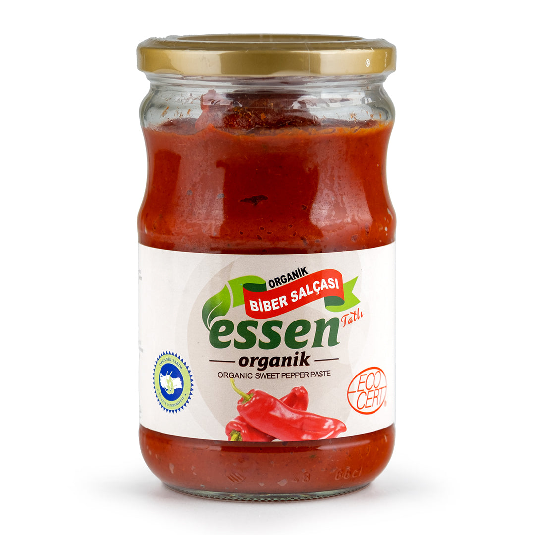 ESSEN - Organik Tatlı Biber Salça (TUZSUZ) 610 GR - 12 Adet