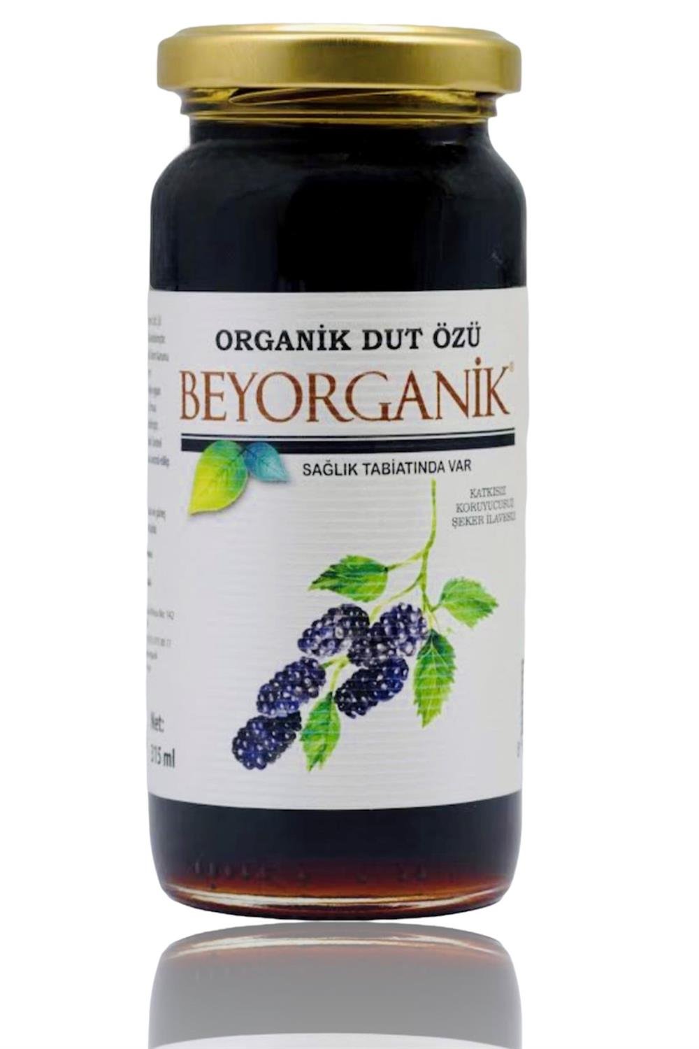 BEYORGANİK-Organik Dut Özü 315gr Soğuk Sıkım                (PESTİSİT VE AĞIR METAL ANALİZLİ)-12 Adet