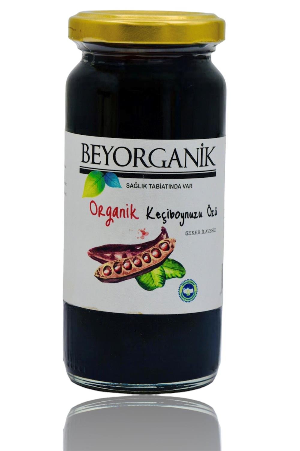 BEYORGANİK-Organik Keçiboynuzu Özü 315gr Soğuk Sıkım Şeker İlavesiz       (PESTİSİT VE AĞIR METAL ANALİZLİ)-12 Adet