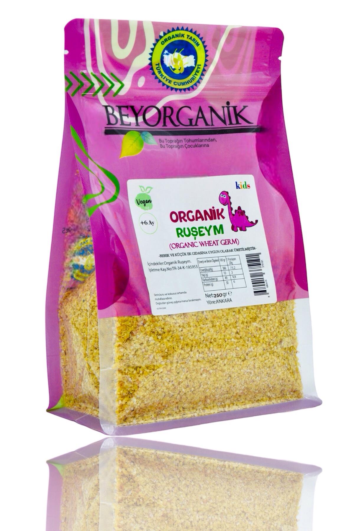 BEYORGANİK-Organik Buğday Ruşeymi 250gr +8ay  (Pestisit ve Aflatoksin Analizli)-12 Adet