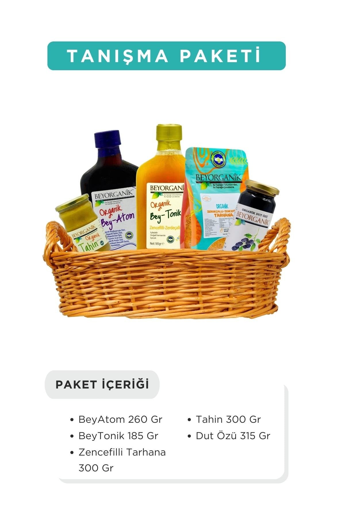 BEYORGANİK-Organik Tanışma Paketi 5'li-12 Adet