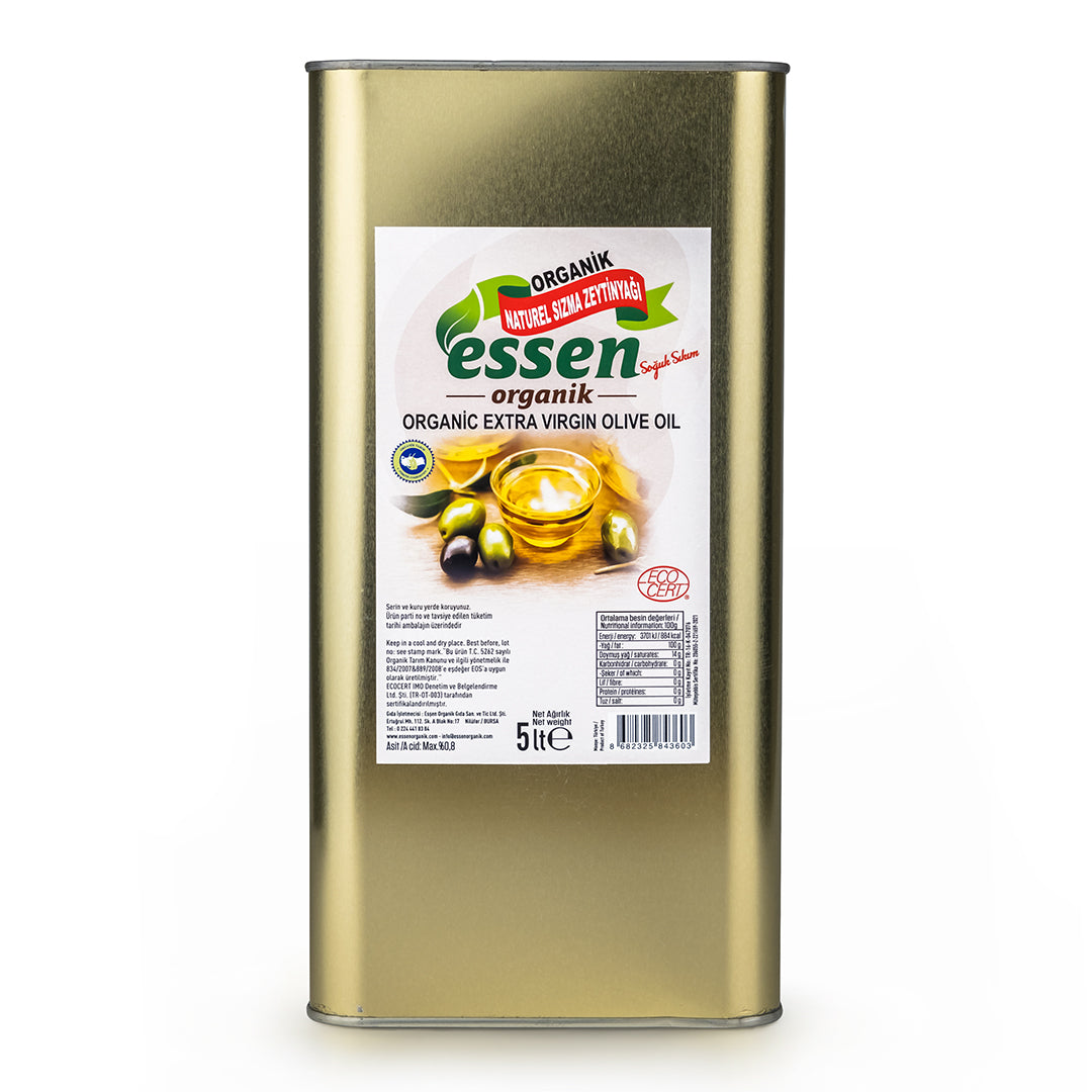 ESSEN - Organik Sızma Zeytinyağı 5 lt - 12 Adet