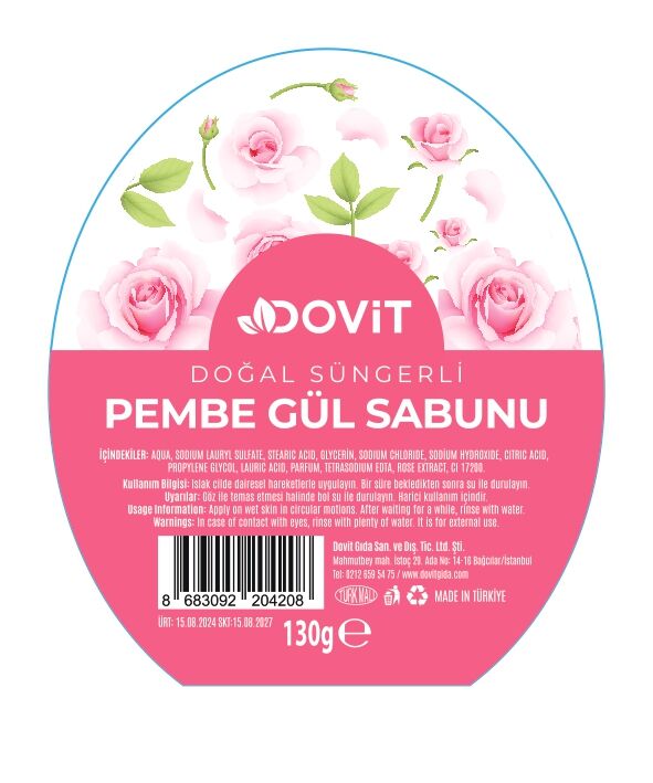 DOVİT PEMBE GÜL SABUNU-12 Adet