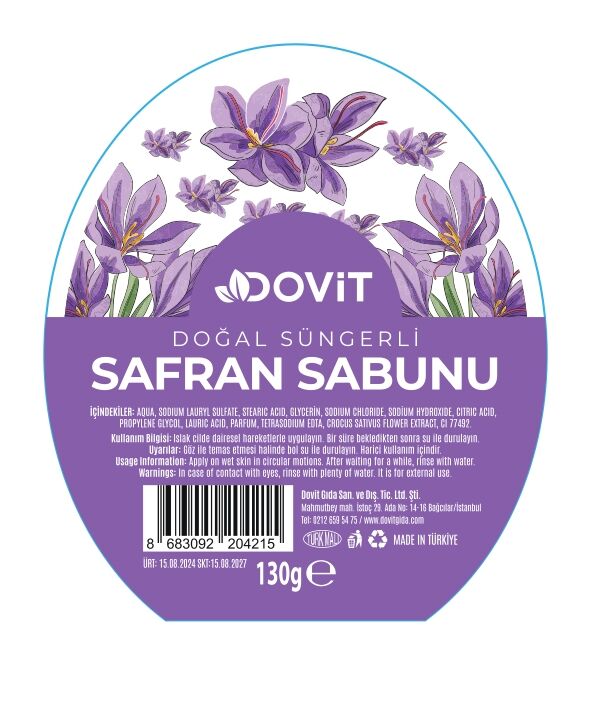 DOVİT SAFRAN SABUNU-12 Adet