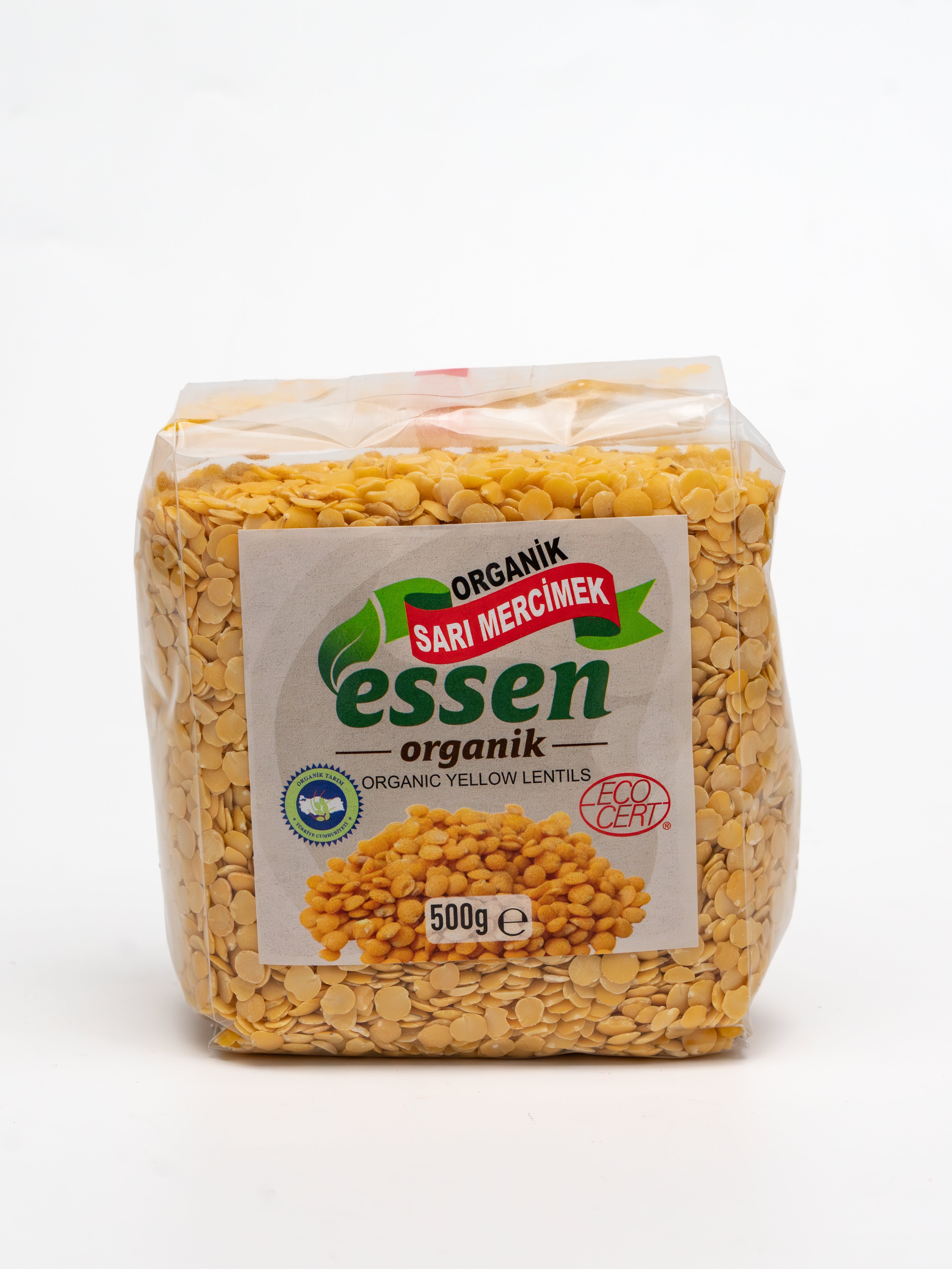 ESSEN - Organik Sarı Mercimek 500 Gr - 12 Adet