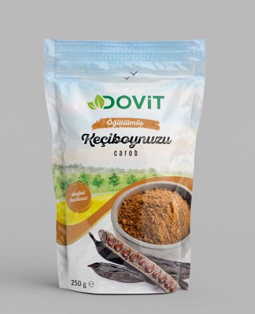 DOVİT ÖĞÜTÜLMÜŞ KEÇİBOYNUZU (HARNUP) 250 GR-12 Adet